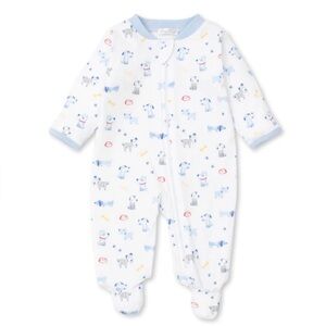 NWT Kissy Kissy Puppy Party Zipper Footie 3-6 Months